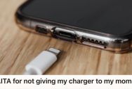 Young Woman Refused To Lend Her Phone Charger To Her Mother Who Already Broke One Before, So She Was Accused Of Being Petty And Selfish