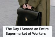 Woman Walked Into A Store Wearing A Business Attire With A Briefcase To Buy A Notebook, So The Staff Panicked Thinking She Was There For An Audit