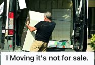 Family Was Moving Out Of Their House, But A Stranger Thought They Were Having A Garage Sale So He Tried To Buy His Furniture Off The Truck