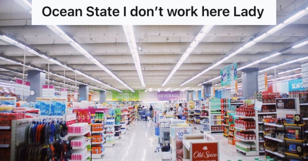 A big supermarket with shelves and products