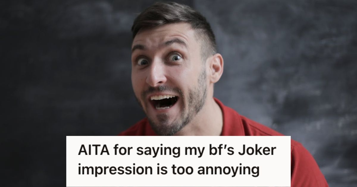 Man posing with a wacky face