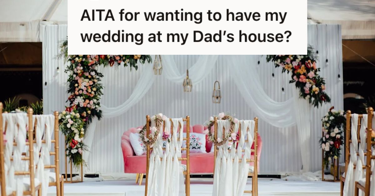 Simple wedding setup at home