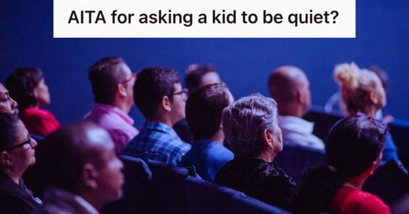 Audience watching a play