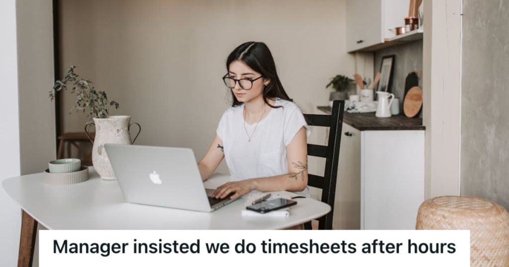Woman working in front of her laptop
