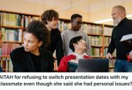 College Student Refused To Swap Presentation Dates With A Classmate, But He Felt Guilty When He Found Out Why She Wanted To Switch Dates