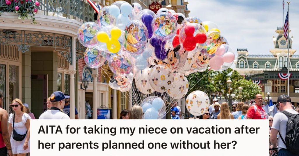 People and colorful balloons inside Disney World Orlando