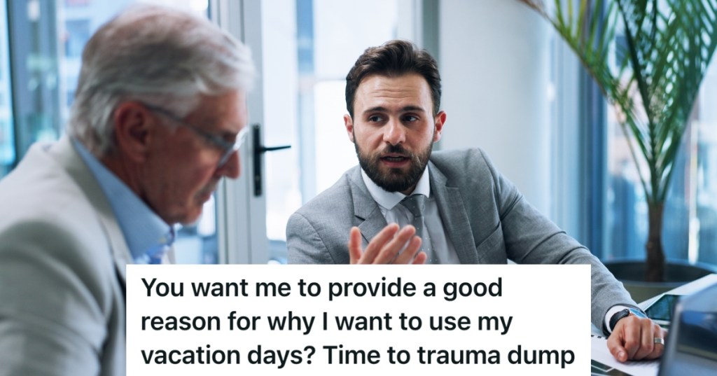 employee talking to his boss