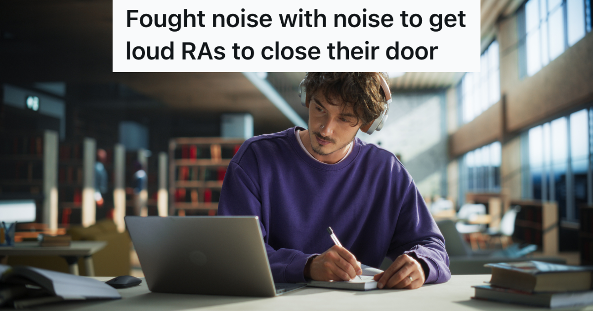 college student studying