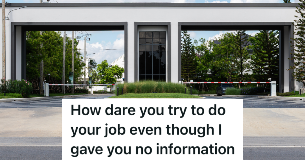 guard gate to enter neighborhood