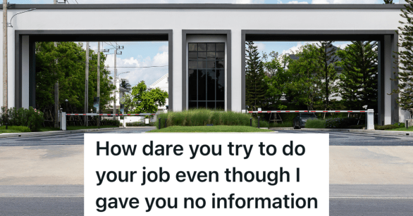 guard gate to enter neighborhood