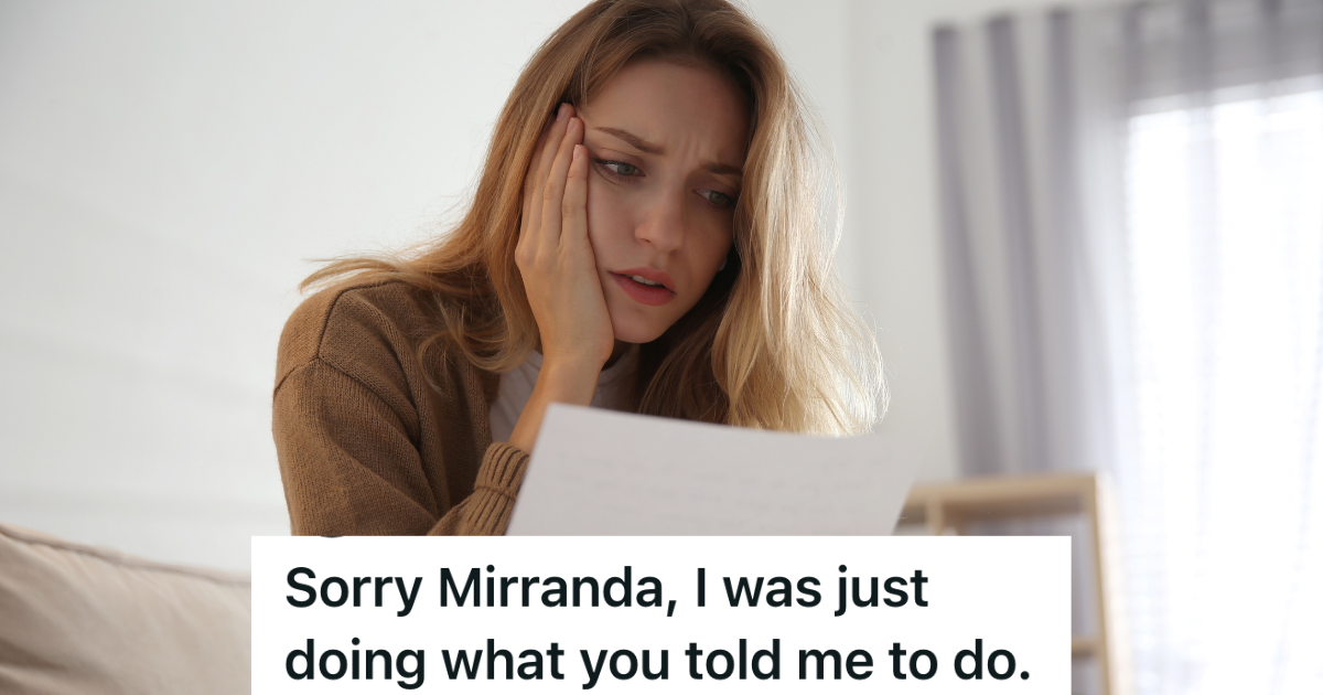 unhappy woman reading letter