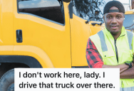 Truck Driver In Training Stops At Gas Station, But A Little Old Lady Was Convinced He Worked There
