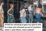Rude Woman Wants To Cut In Line At The ATM, But One Man Insists She Needs To Wait In Line Like Everyone Else