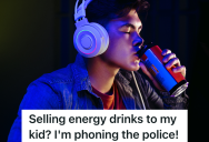 Teenage Boy Buys Energy Drink From Convenience Store, But Then His Mom Comes Back And Demands A Full Refund