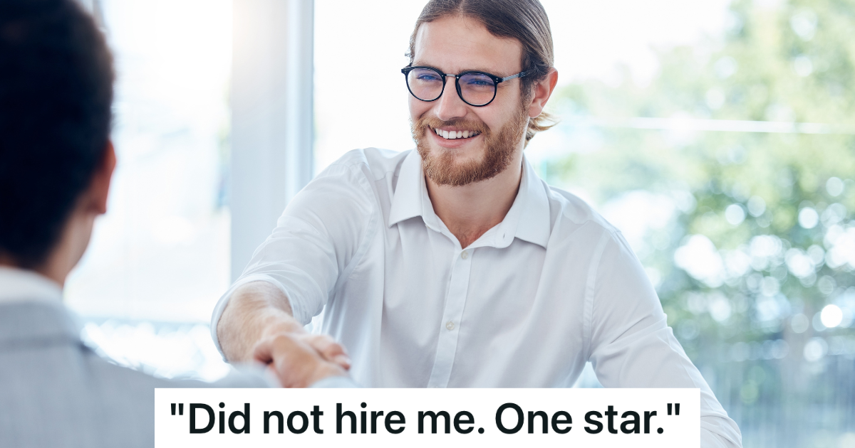 man shaking hands with another man in job interview