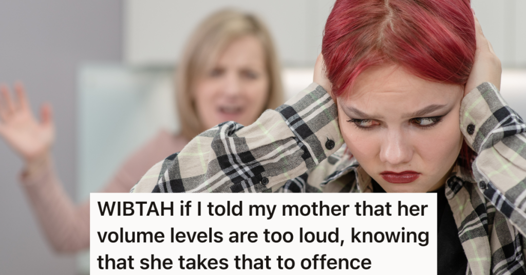 teenage girl covering her ears with her hands while her mom yells