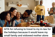 Her Mother-In-Law Wants Her And Her Husband To Visit For The Holidays, But It Really Won’t Work With Their Schedule