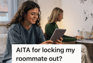 Roommate Doesn’t Bring Her Key With Her When She Leaves, So She Bangs On The Door And Windows Expecting Another Roommate To Let Her In