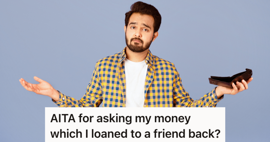 upset Indian man holding an empty wallet