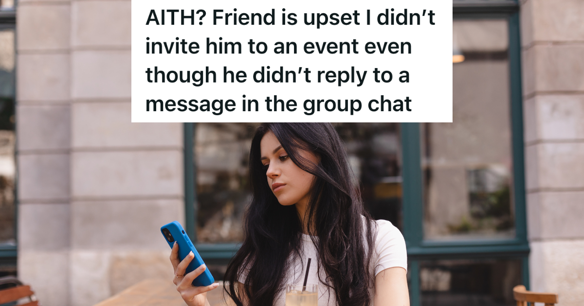 woman looking at blue cell phone