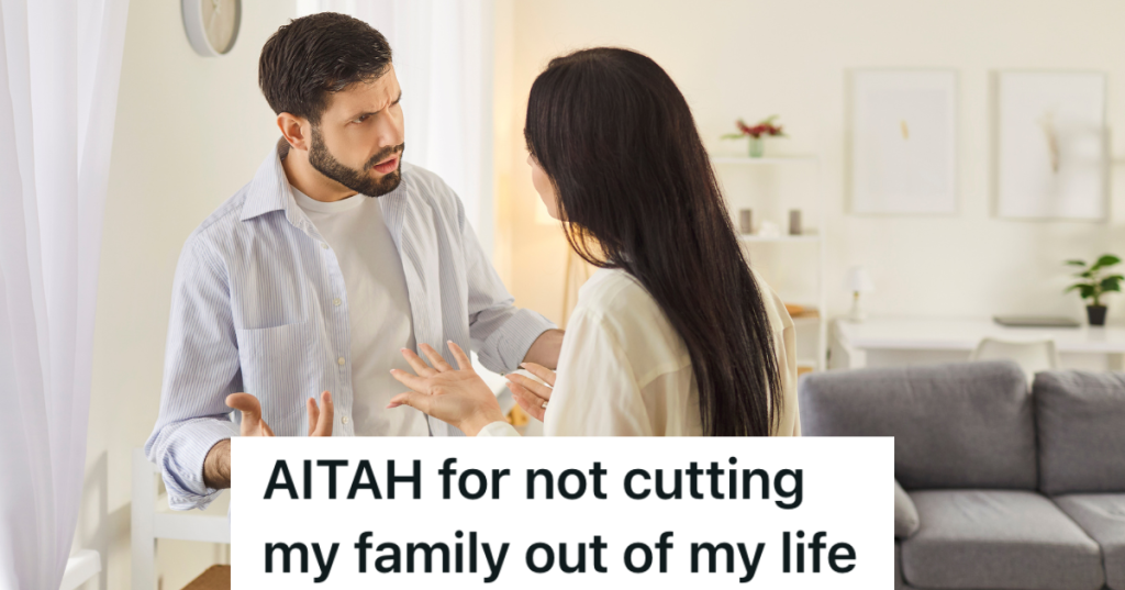 couple arguing in their living room