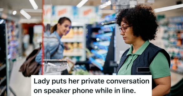 cashier working at grocery store