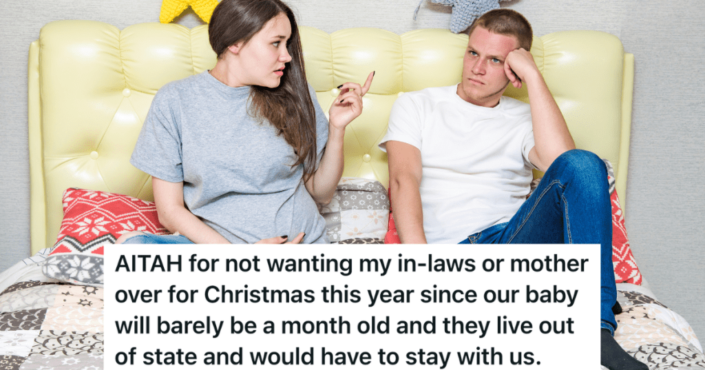 pregnant woman arguing with her husband