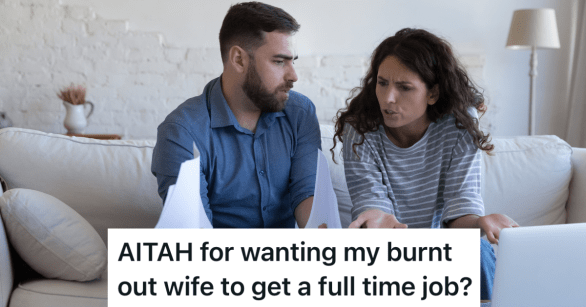 couple arguing about bills