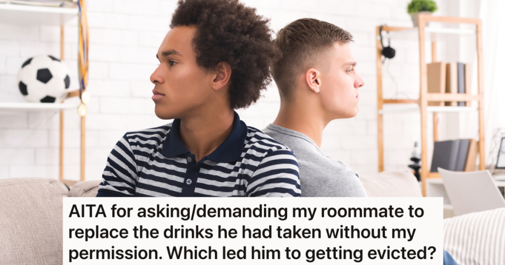 two angry male roommates sitting back to back