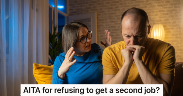 woman upset with her husband