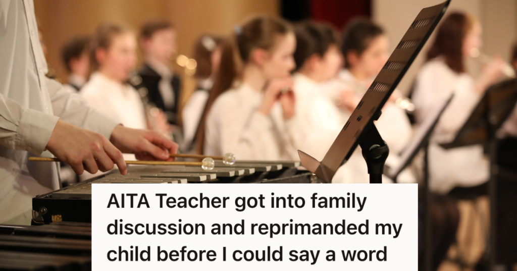 students performing school band concert