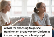 Teenage Daughter Makes Plans To Go To New York Between Christmas And New Years, But Her Mom Expects Her To Cancel These Plans To Visit Her Stepdad’s Family