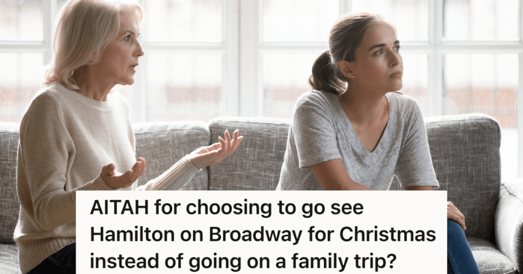 mother arguing with adult daughter