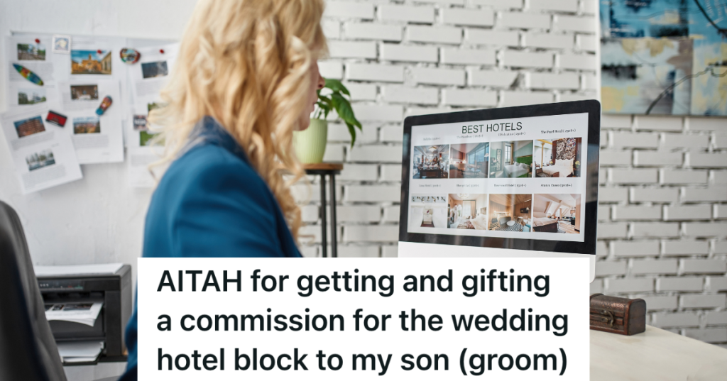 travel agent looking at hotels online