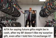 Woman Gets Her Boyfriend A Bicycle As A Surprise Thank You Gift, But He Loathes The Gift And Wants Her To Return It