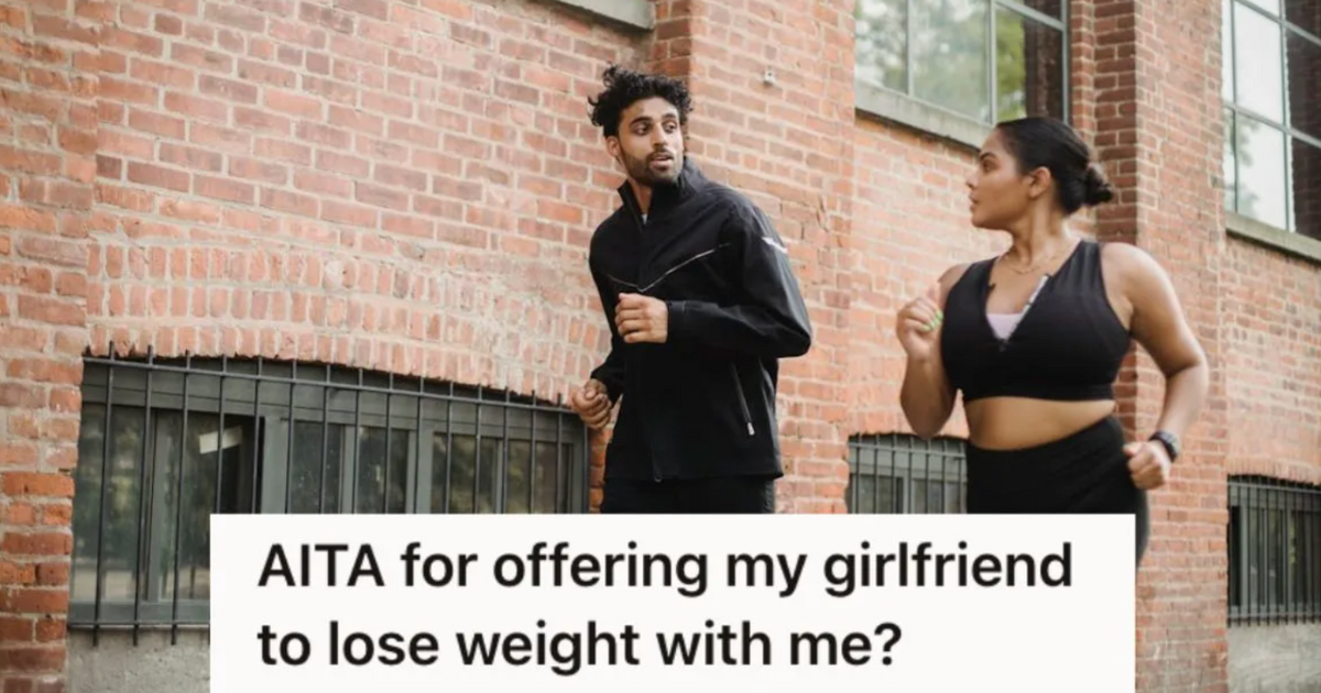 Man and woman working out together