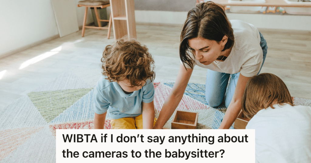 babysitter playing with two little kids