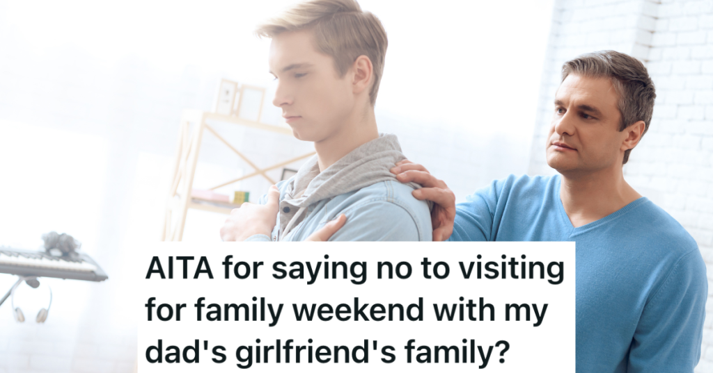 man trying to get his teenage son's attention