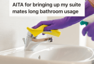 College Student’s Suitemate Has OCD, So No Matter How Much She Cleans The Bathroom, She Still Complains It’s Not Clean Enough