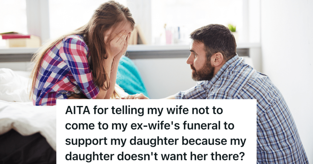 dad comforting his sad teenage daughter