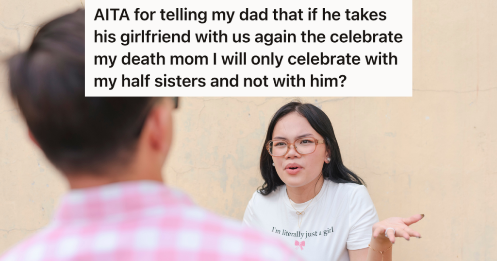 young woman arguing with her dad