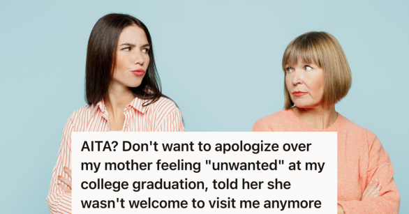 upset mother and daughter looking at each other