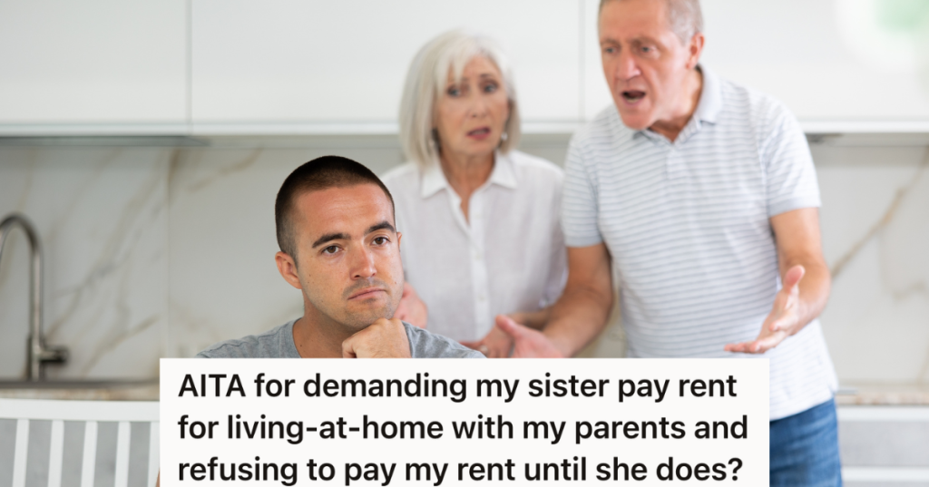 elderly parents upset with adult son