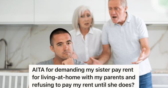 elderly parents upset with adult son