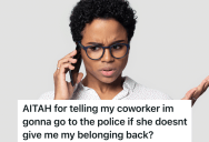 Woman Forgets Her Jacket At Work, So Her Coworker Grabs It For Her But Keeps Forgetting To Bring It Back