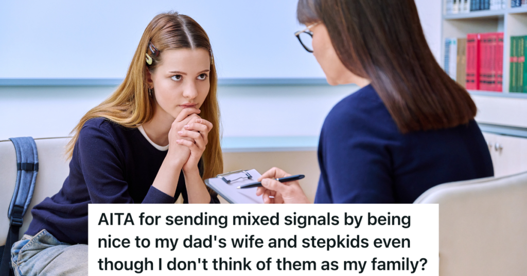 teenage girl talking to therapist