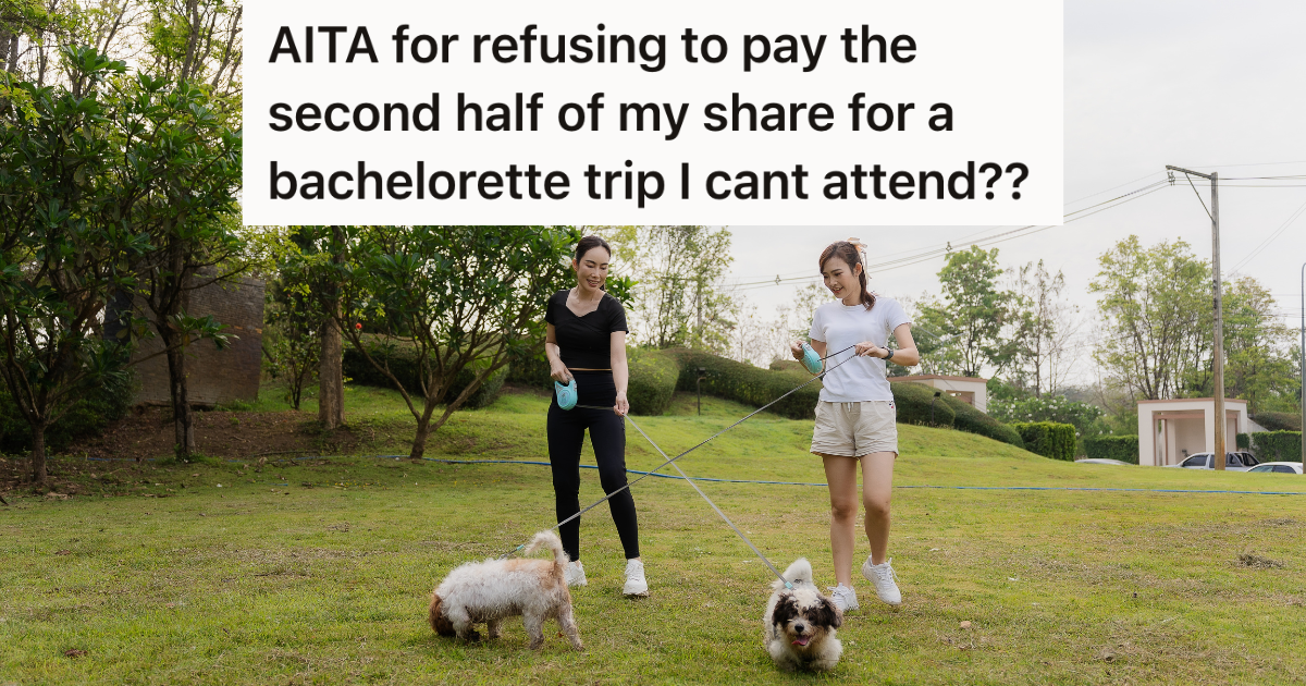 two women walking their dogs