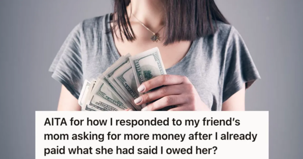 Woman holding dollar bills