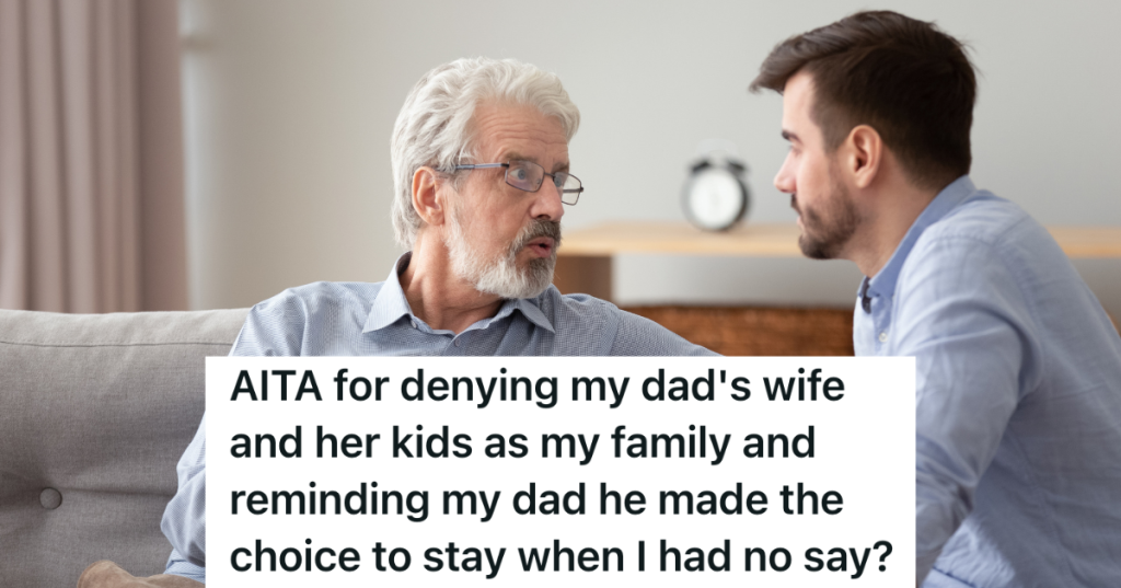 man talking to his dad