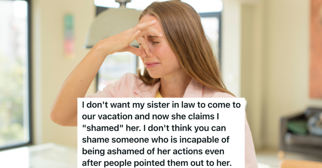 woman holding her nose feeling disgusted